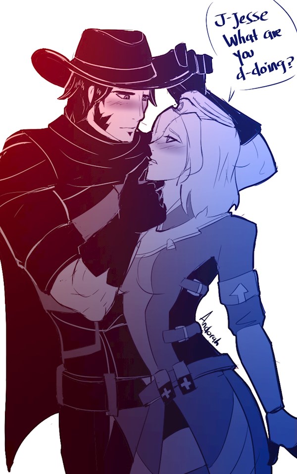 McCree X Mercy Doodle Click To View On Ko Fi Ko Fi Where Creators Get Support From Fans